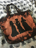 Witchy bleached tote bag