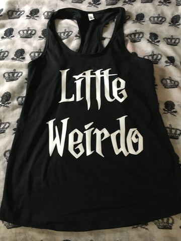 Little weirdo racerback tank top