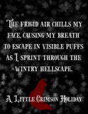 Signed copy A Little Crimson Holiday by Jennifer Carter (novella)