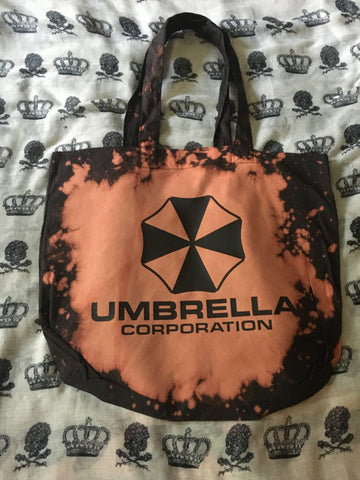 Umbrella corporation bleached tote bag