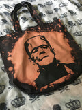 Frankenstein bleached tote bag