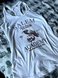 Salem witch academy racerback tank top