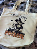 Poison tote bag