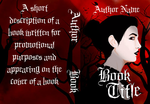 Vampire premade wrap book cover