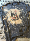 True crime bleached shirt