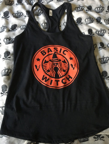 Basic witch￼ racerback tank top