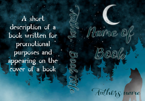 Wolf shifter premade wrap book cover