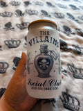 Villains 16oz frosted glass tumbler