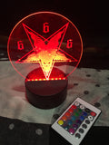 Satan LED light sign