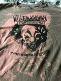 Killer clowns gray bleached shirt