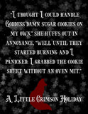 Signed copy A Little Crimson Holiday by Jennifer Carter (novella)