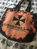 Umbrella corporation bleached tote bag