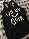 Oh my goth racerback tank top