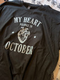 My heart belongs to October shirt