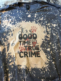 True crime bleached shirt