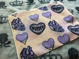 Pastel goth zipper pouch