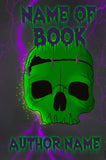 Frankenstein skull premade wrap book cover