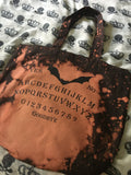 Bat Ouija bleached tote bag