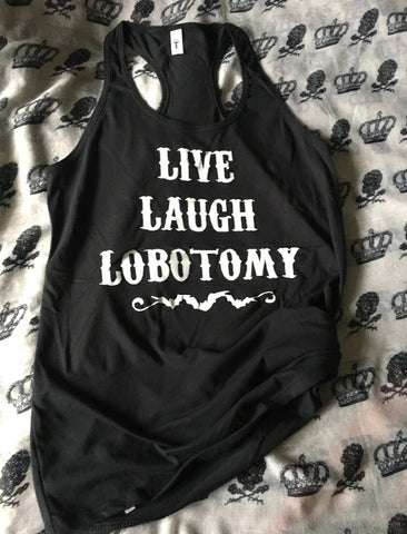 Lobotomy ￼racerback tank top