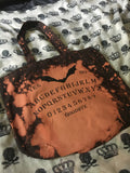 Bat Ouija bleached tote bag