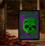 Frankenstein skull premade wrap book cover