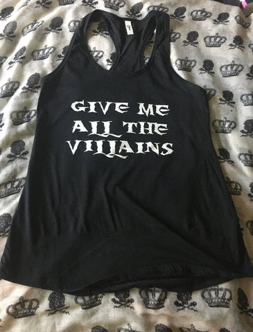 All the villains ￼racerback tank top