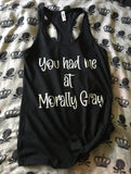 Morally gray ￼racerback tank top