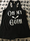 Oh my goth racerback tank top