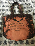 Bat Ouija bleached tote bag