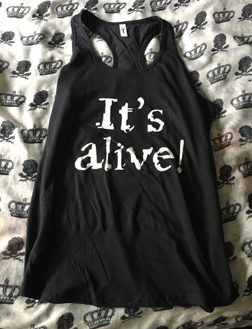 It’s alive￼ racerback tank top