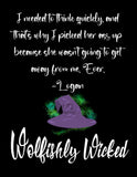 Signed copy wolfishly wicked by Jennifer Carter