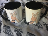 Cas and nes hands quote mug