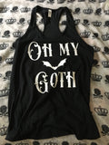 Oh my goth racerback tank top