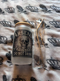 Arsenic 16oz frosted glass tumbler