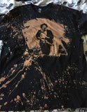 Leather face bleached shirt