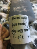 Edgar Allan Poe quote mug