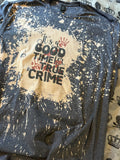 True crime bleached shirt