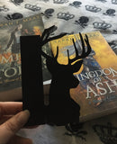 Deer bookshelf silhouette wood