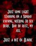 Signed copy Just a Bit of Havoc by Jennifer Carter