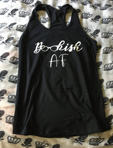 Bookish af ￼racerback tank top