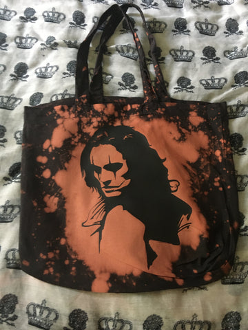 Crow bleached tote bag