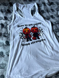 Candy from strangers racerback tank top