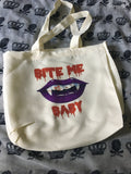 Bite me tote bag