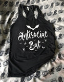 Antisocial bat ￼racerback tank top