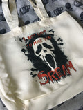 Make you scream tote bag