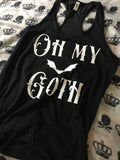 Oh my goth racerback tank top