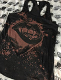 Vampire bleached racerback tank top