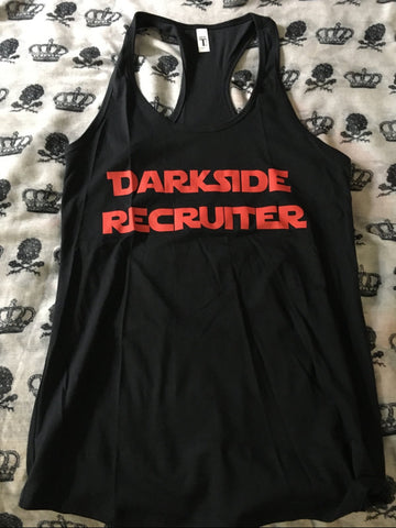 Dark side recruiter ￼racerback tank top