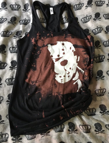 Jason bleached racerback tank top