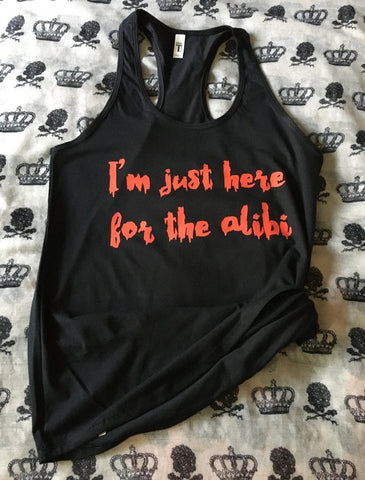 Alibi ￼racerback tank top